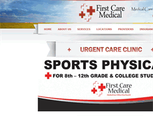Tablet Screenshot of firstcarekearney.com